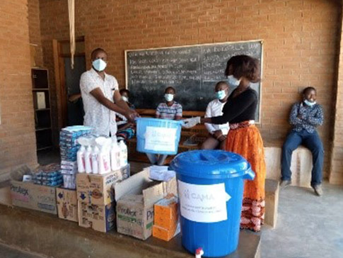 A CAMFED Association donation in Malawi A CAMFED Association donation in Malawi
