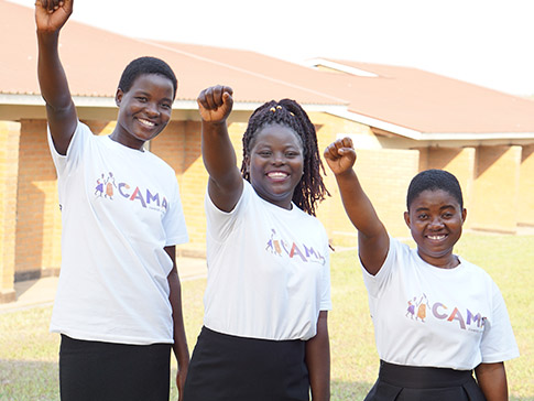 CAMA Leaders Luwiza, Fatima and Rose