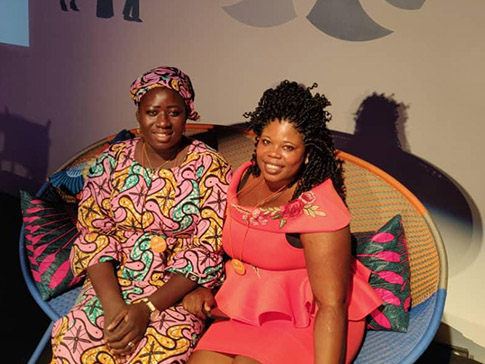Ayisha (left) and Grace at the EVE Africa Program in Dakar Ayisha (left) and Grace at the EVE Africa Program in Dakar