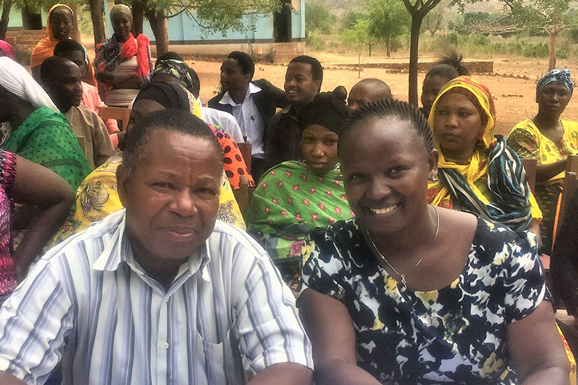 Camfed Tanzania’s National Director, Lydia Wilbard, with her former high school teacher