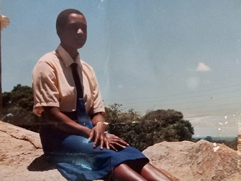 Lucia as a secondary student Lucia as a secondary student