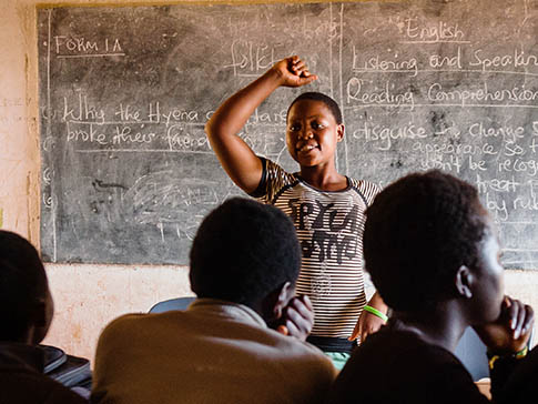 Agatha is a life skills mentor for secondary students Agatha is a life skills mentor for secondary students