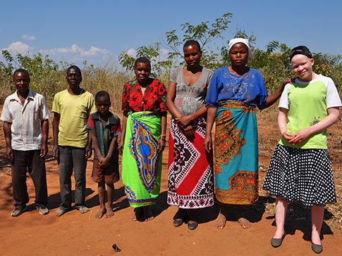 Grace with members of her family Grace with members of her family