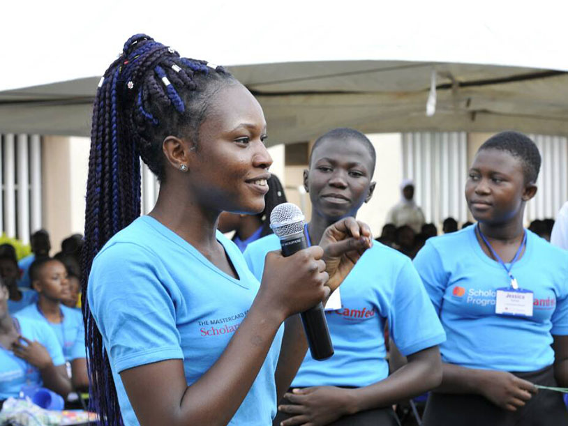 Rosalinda, a keen public speaker