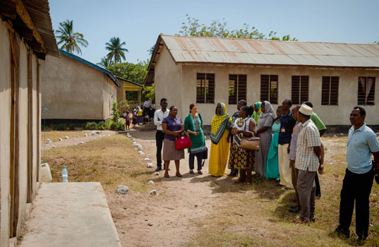 Latrines built with a small grant from CAMFED Latrines built by Parent Support Group