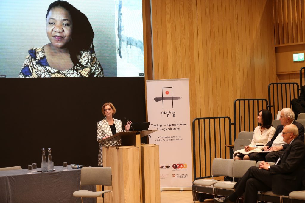 The Hon. Julia Gillard AC speaks at the Cambridge Equitable Future Conference