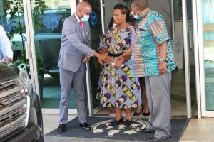 Minster for Education is welcomed to the CAMFED Zambia AGM