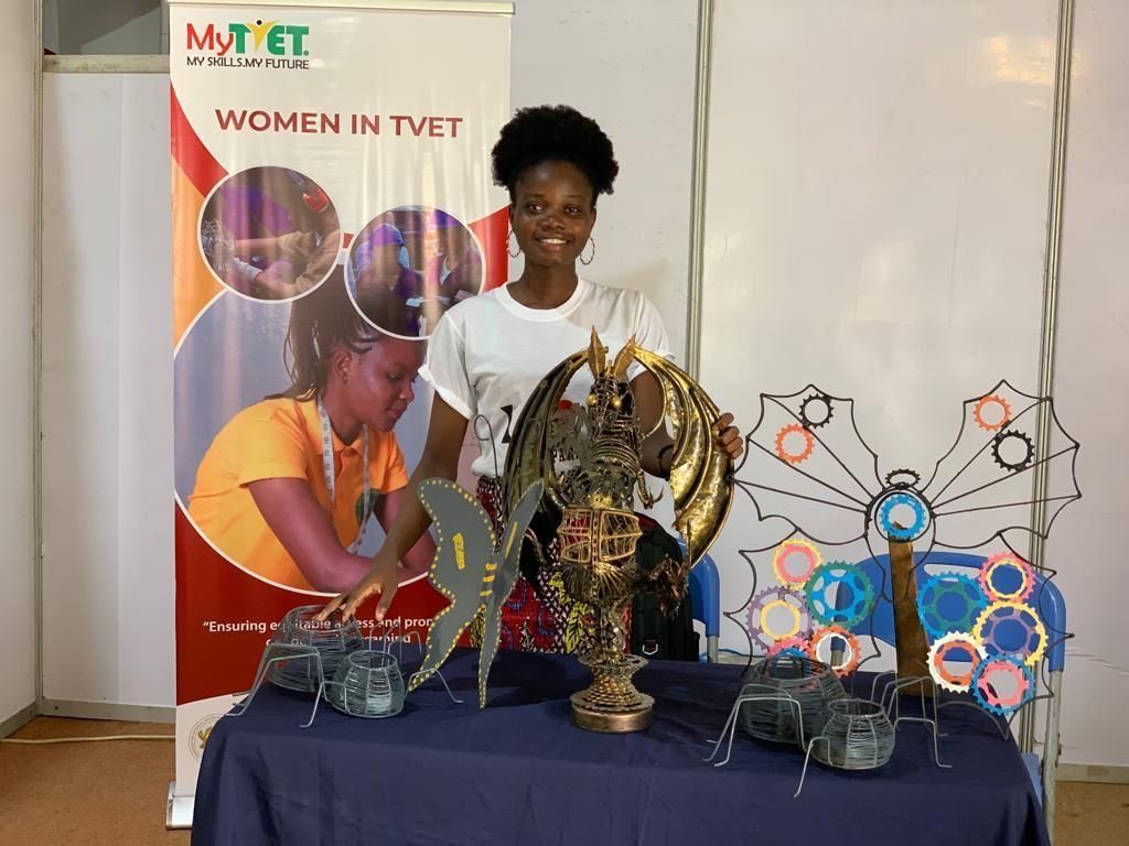 Leticia at the Women in TVET Conference, Accra in March 2022