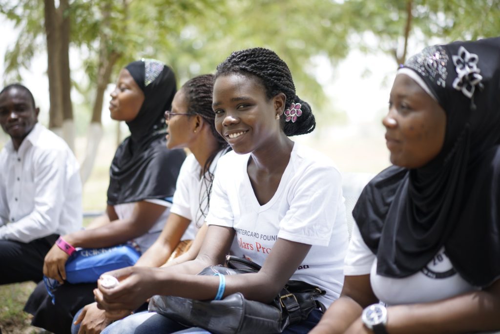 Bertha, CAMFED Association member in Ghana, during her university studies.