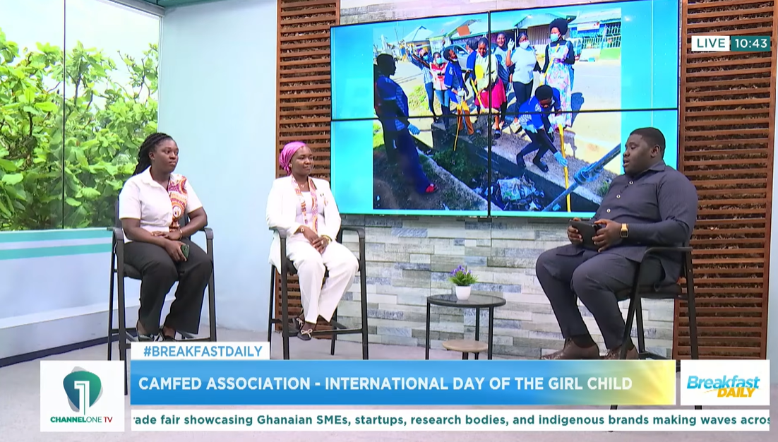 Ramatu Abubakari and Angela Menyah CAMA GH TV for Day of the Girl 2025